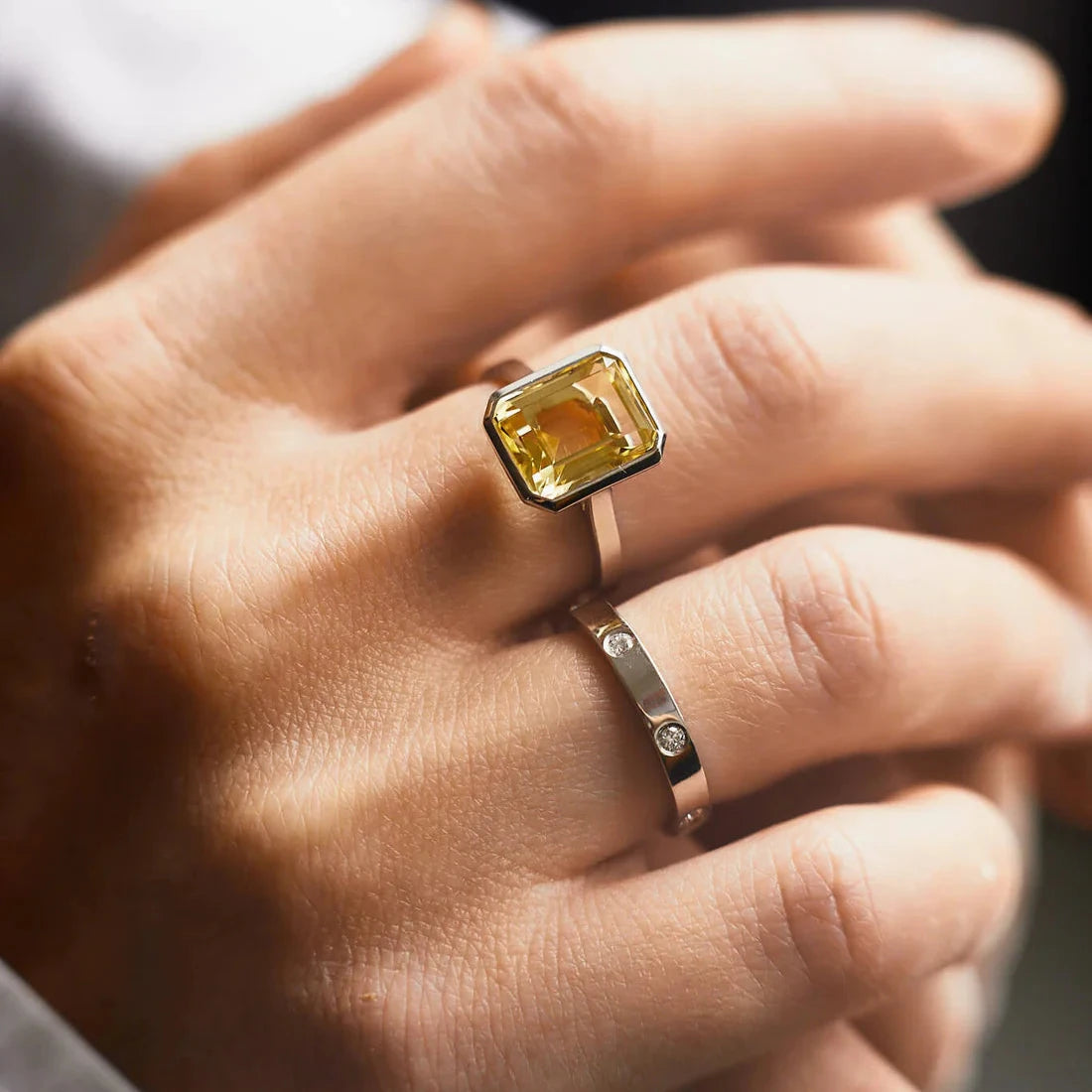 Gold Ring with Diamonds