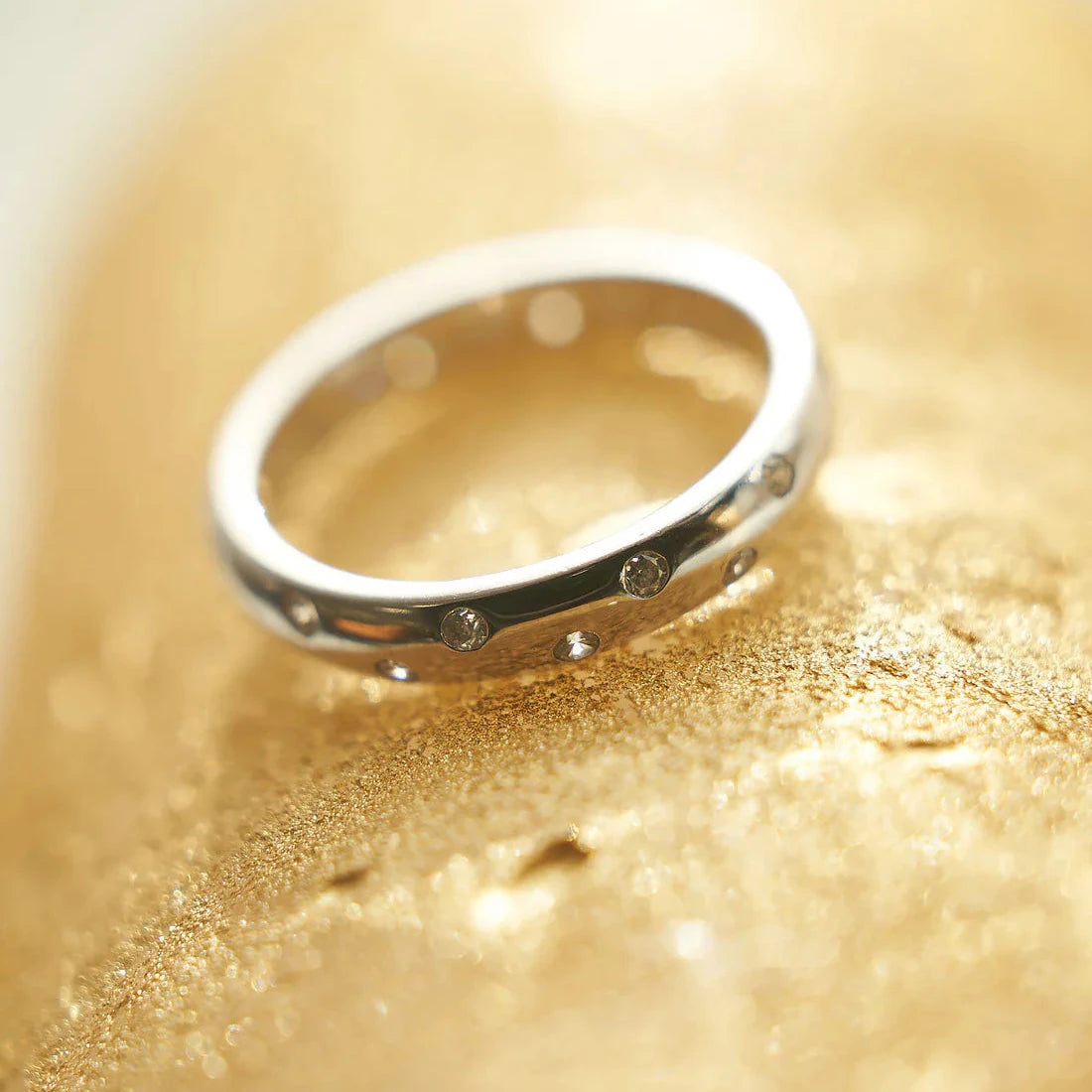 Gold Ring with Diamonds