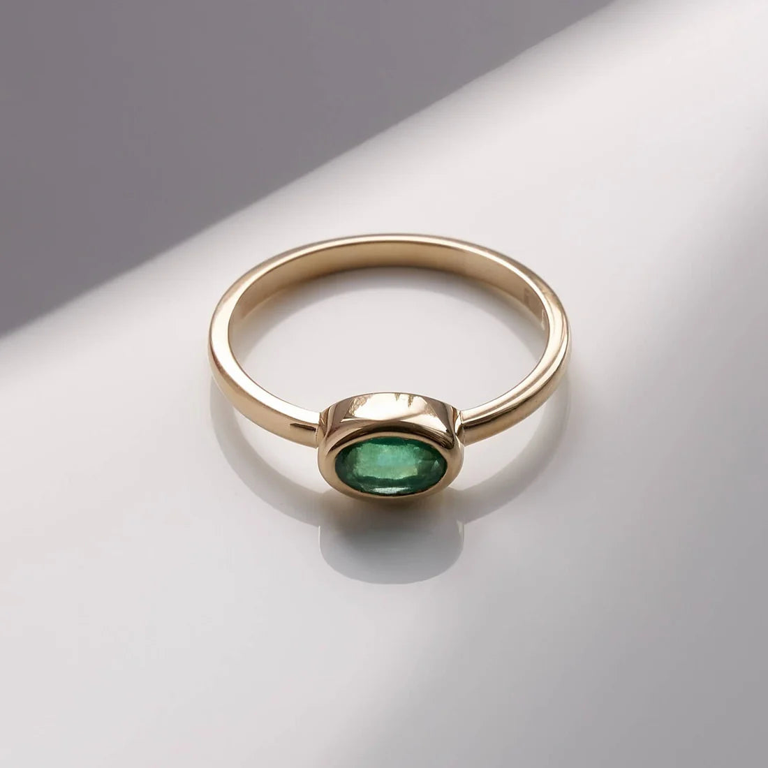 Gold Ring with Emerald