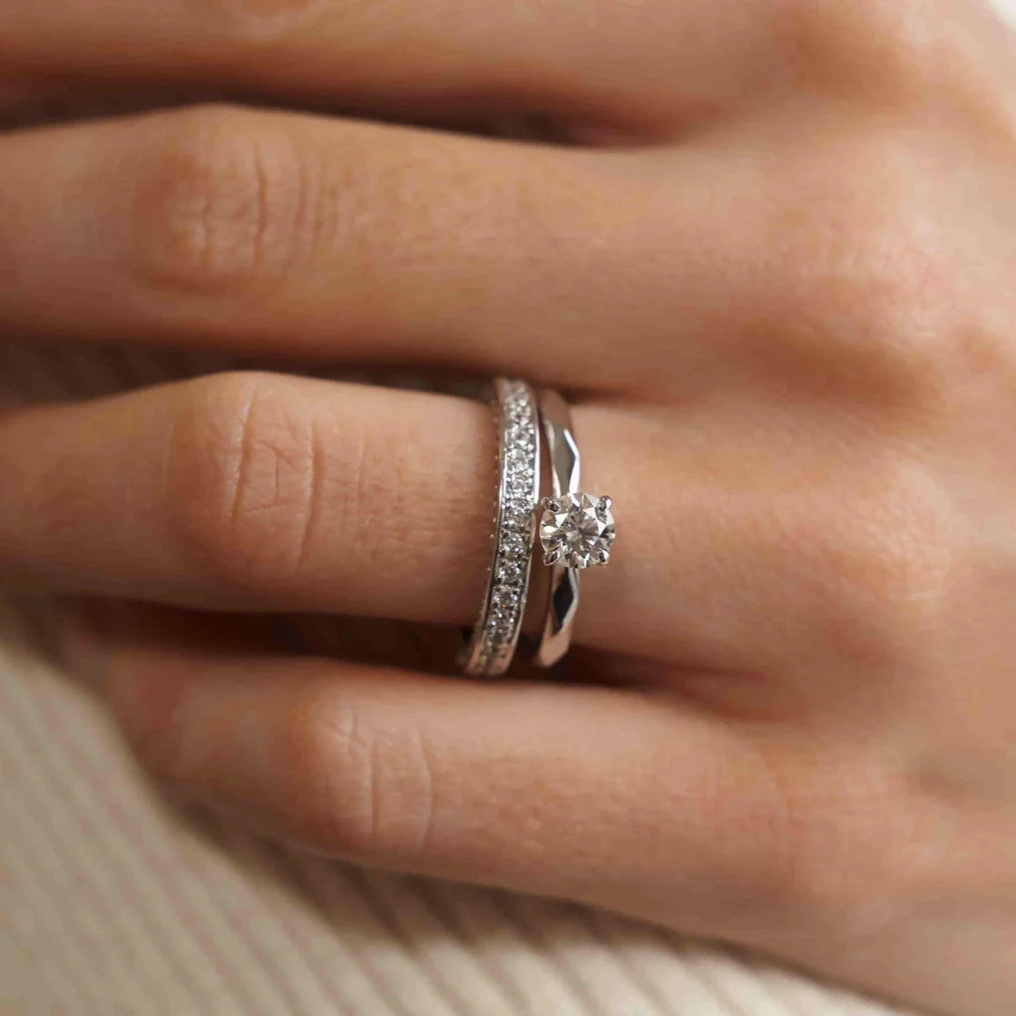 Gold Rings set with Diamonds