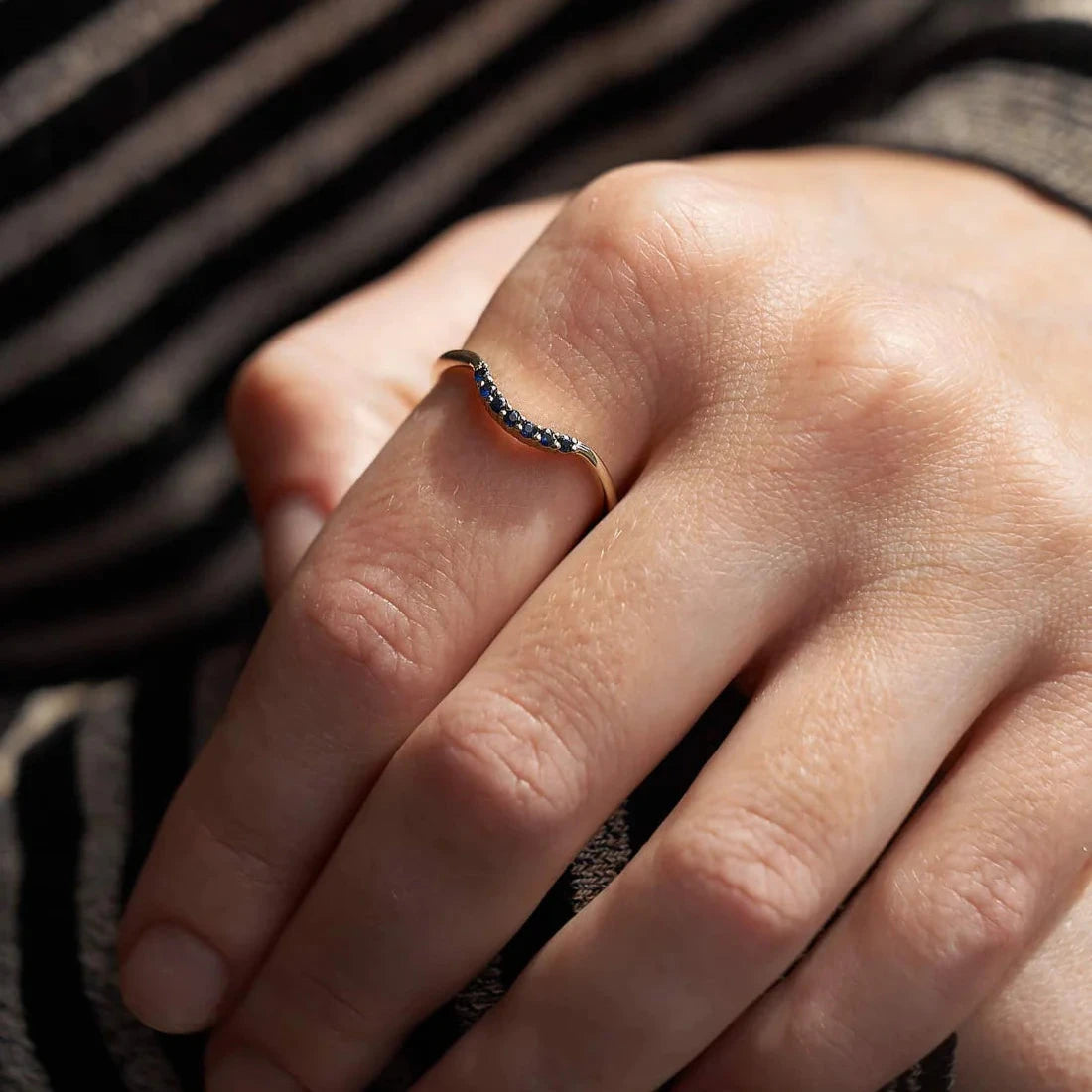 Gold Ring with Sapphires