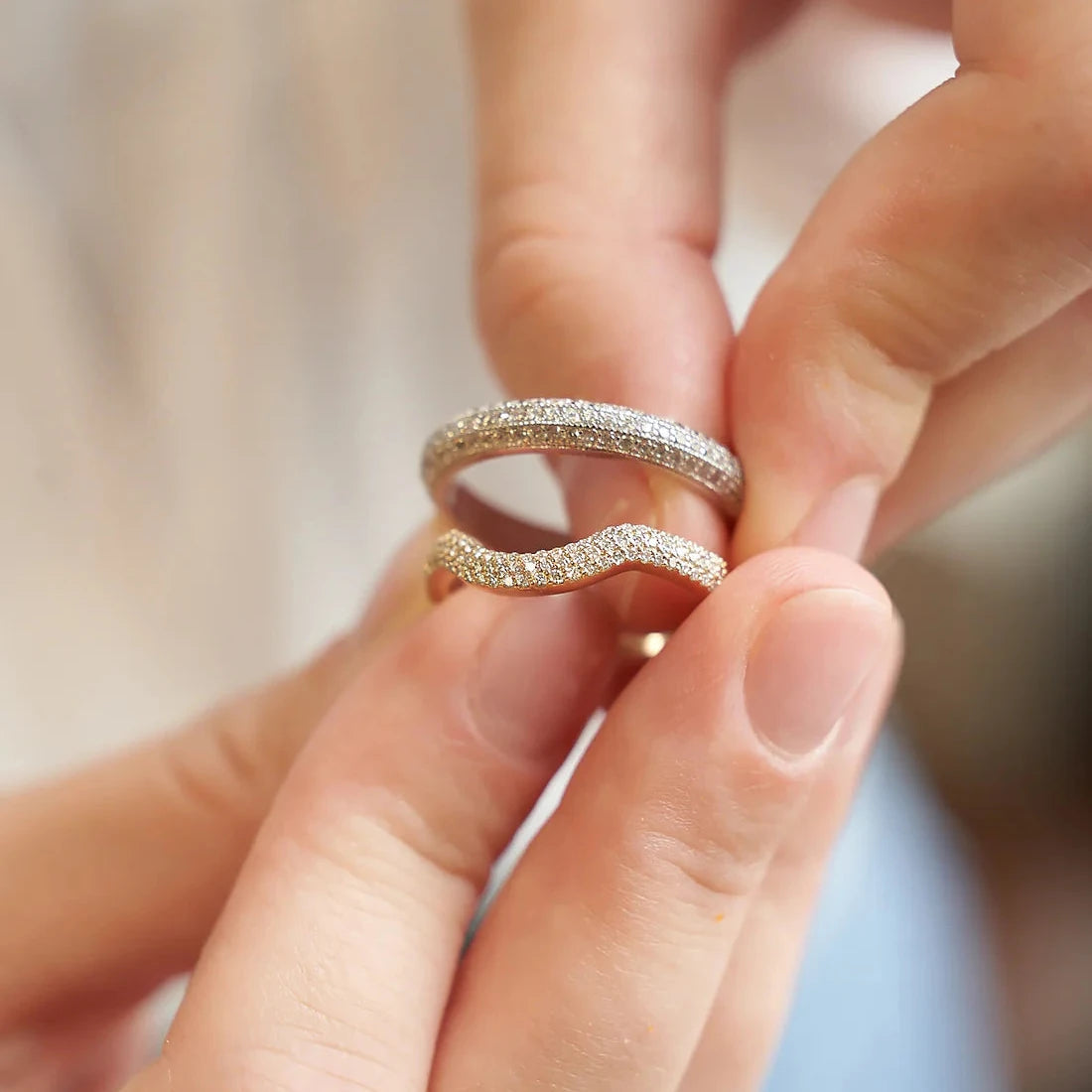 Gold Ring with Diamonds