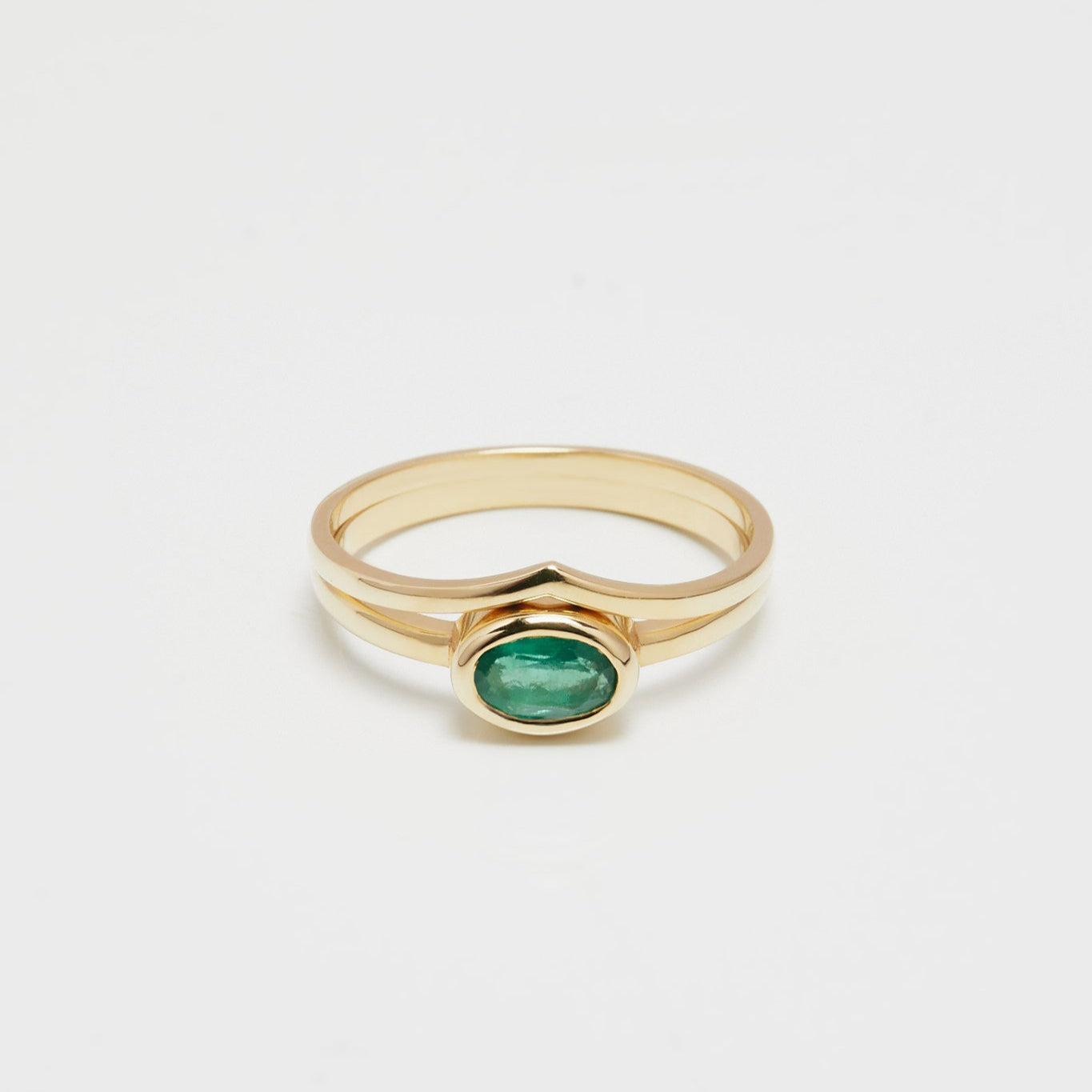 Gold Ring with Emerald