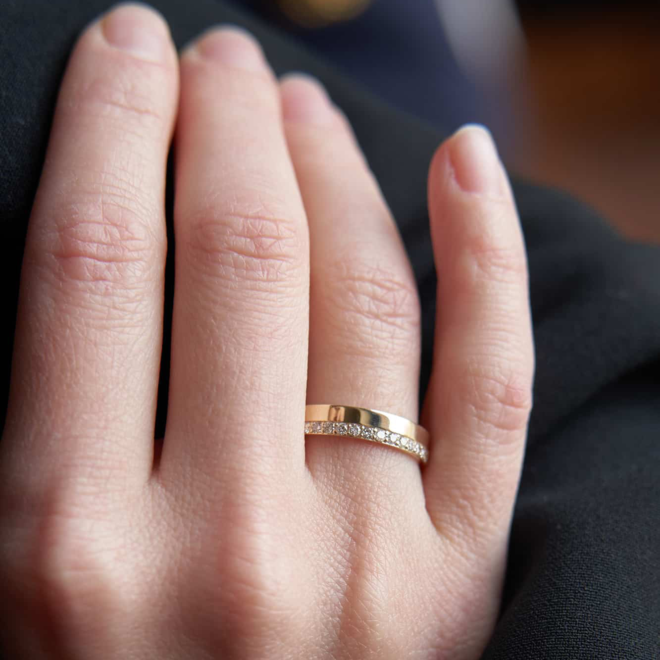 Gold Ring with Diamonds
