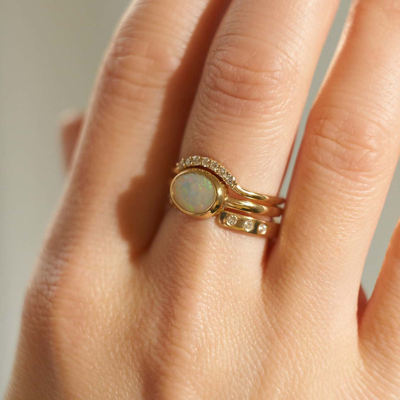 Gold Ring with Diamonds