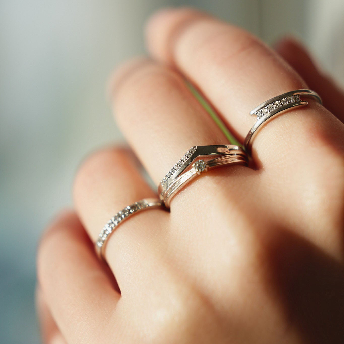 Gold Ring with Diamonds