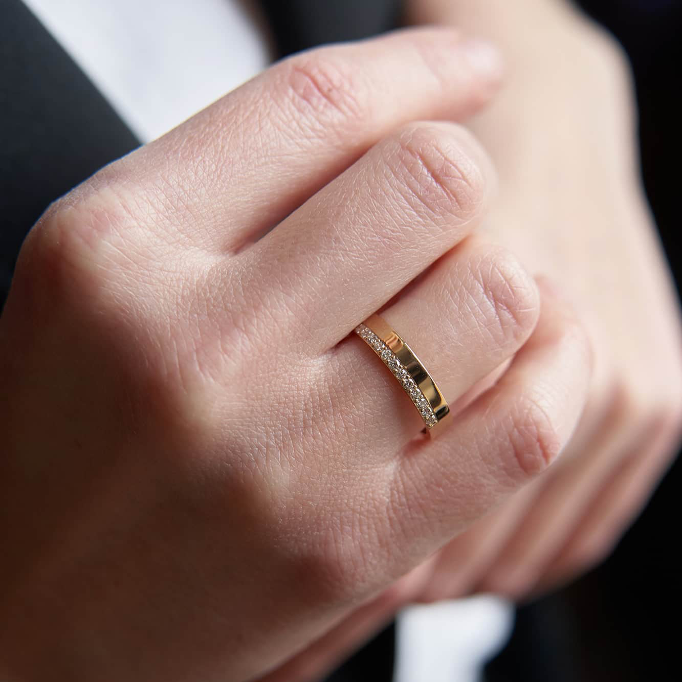 Gold Ring with Diamonds