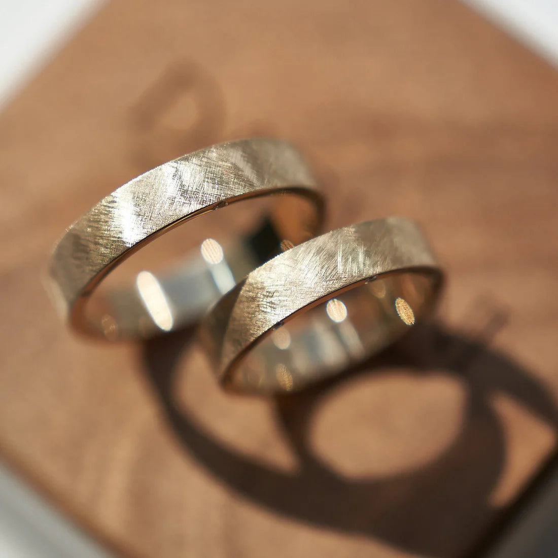 Gold Wedding band with Diamonds