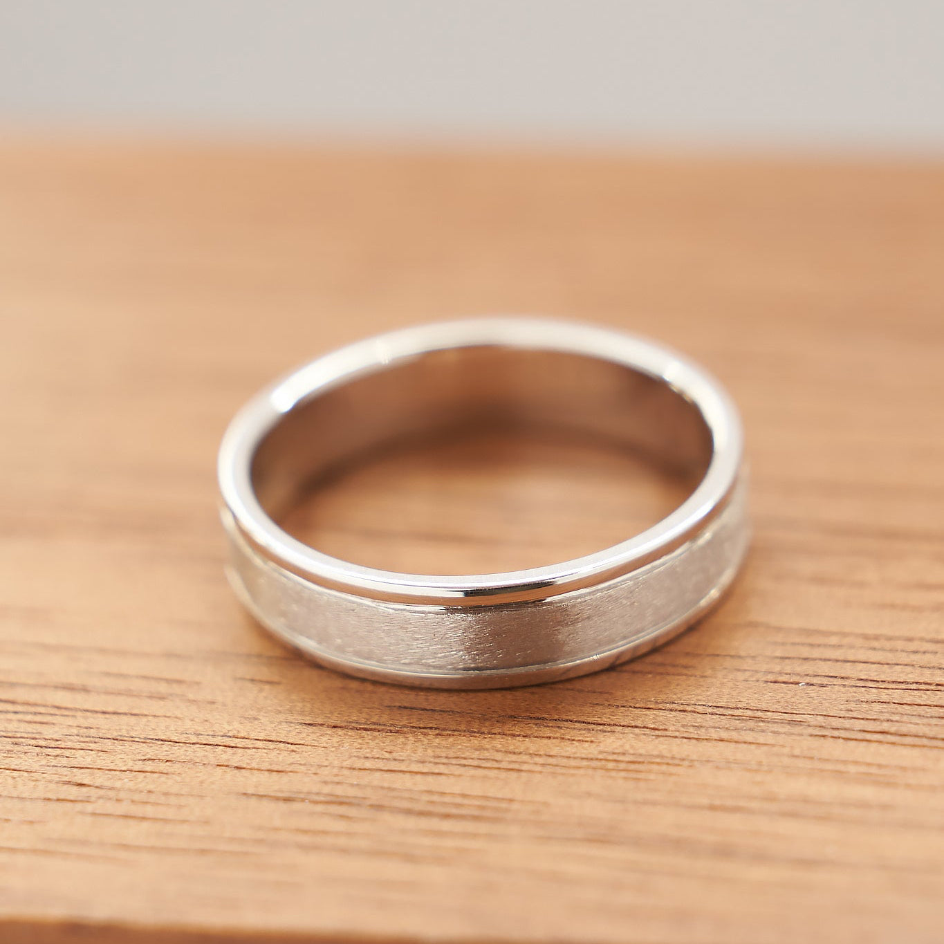 Gold Wedding band with Diamonds