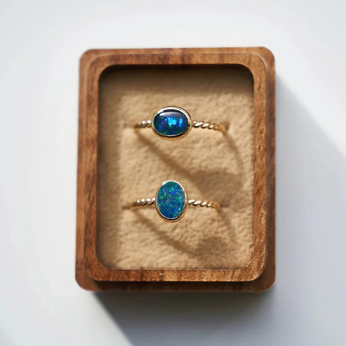 Gold Ring with Oval Opal