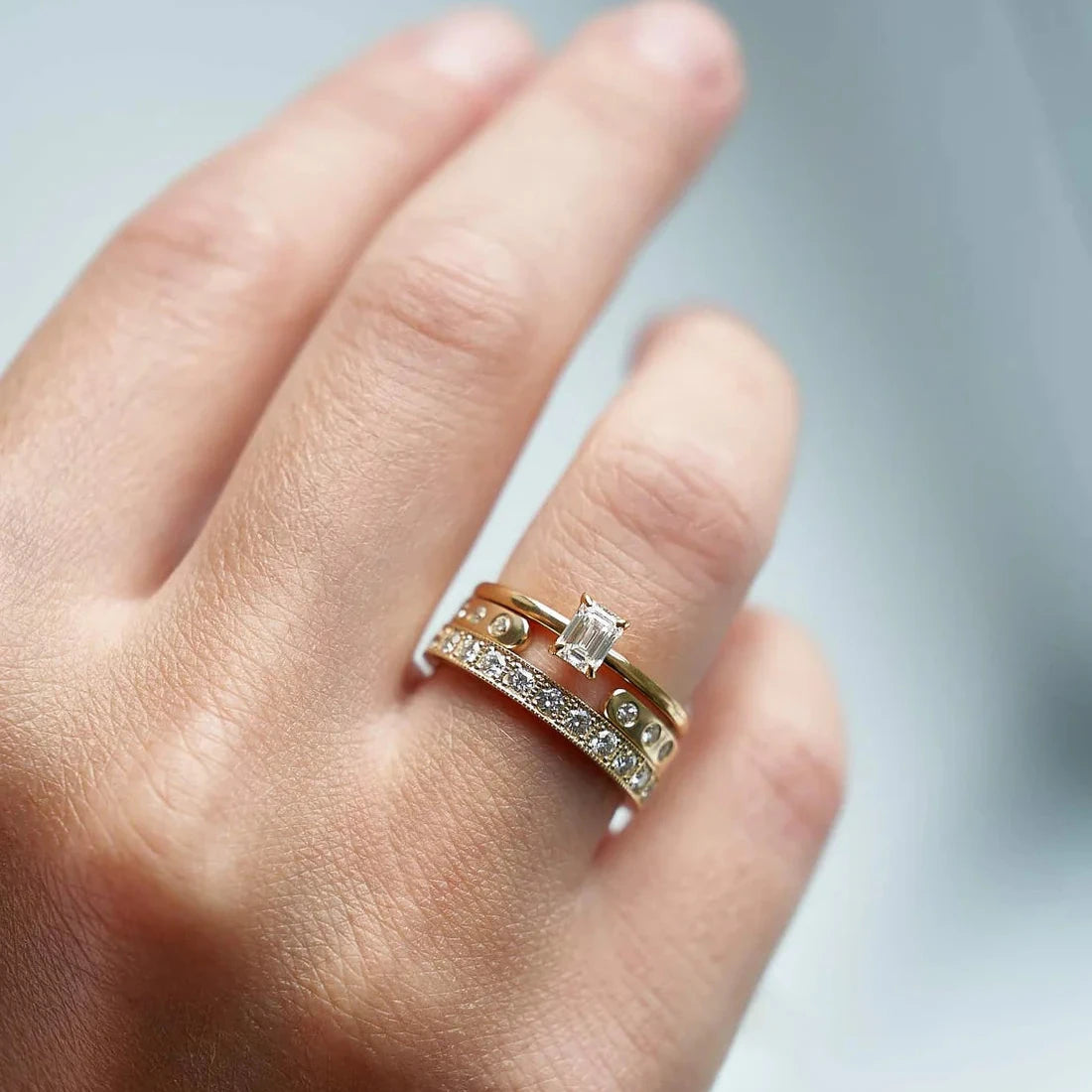 Gold Ring with Diamonds