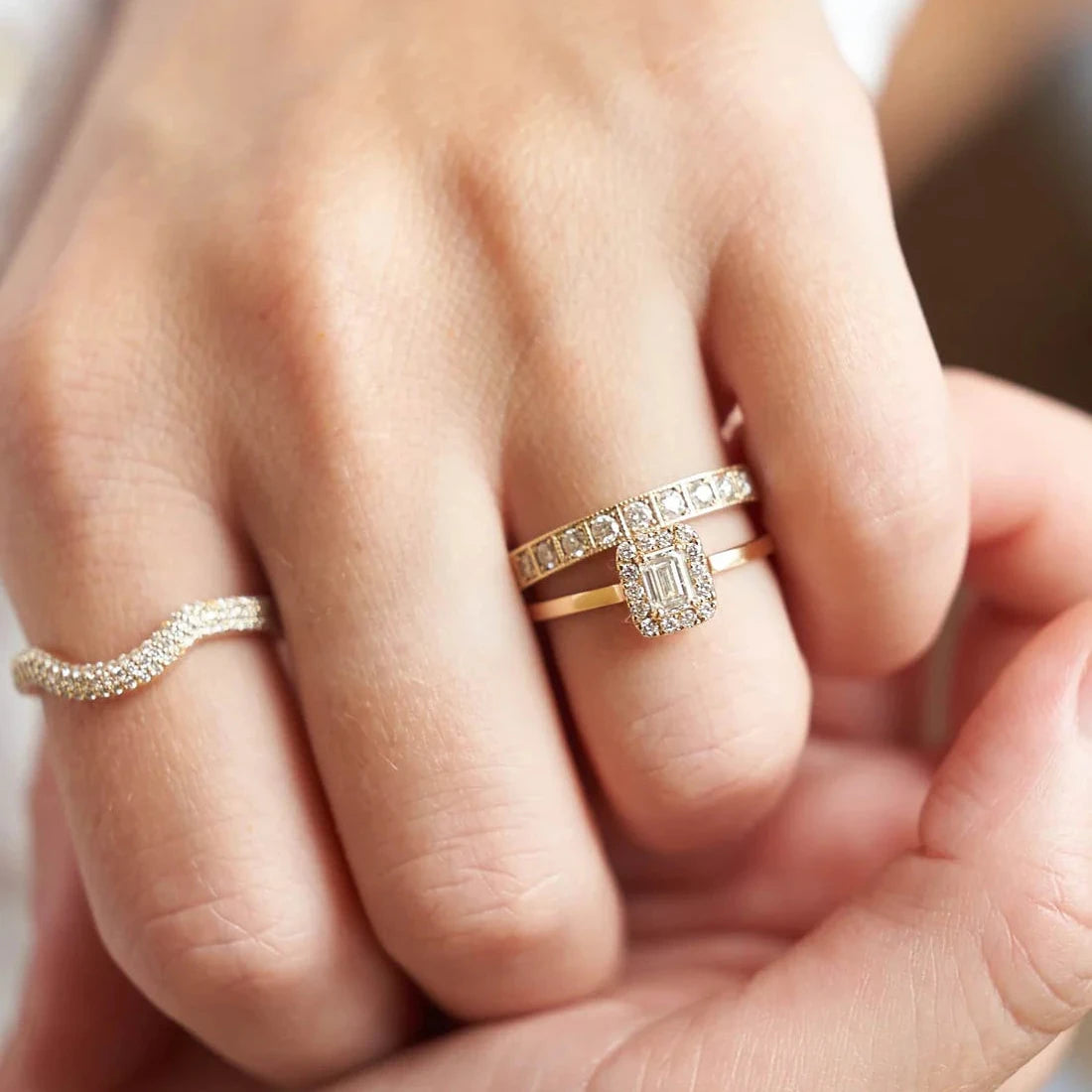 Gold Ring with Diamonds