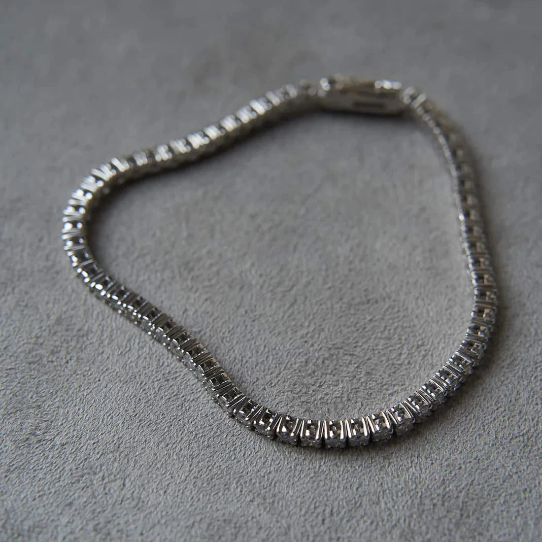 Gold Tennis Bracelet with Diamonds