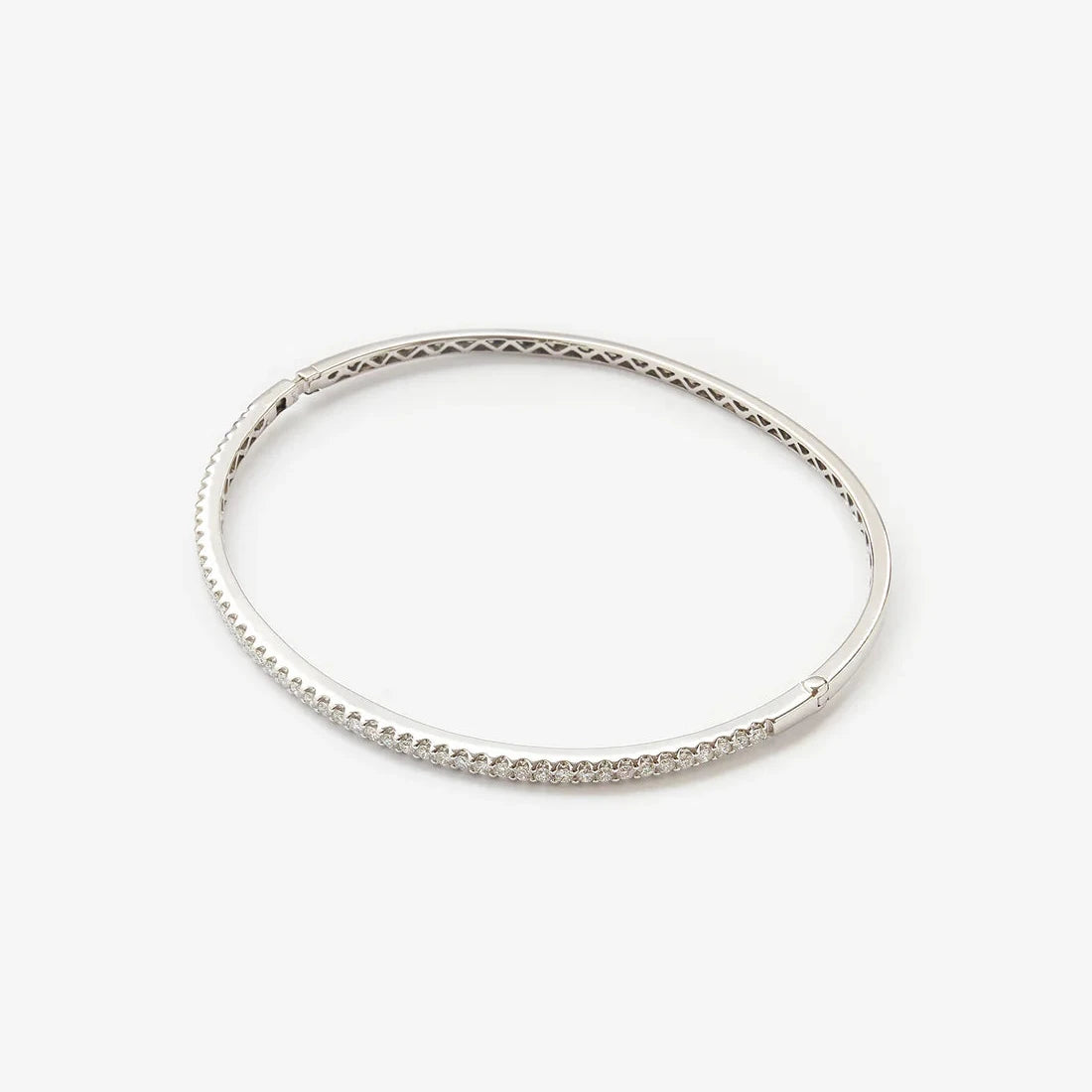 Gold Hard Tennis Bracelet with Diamonds