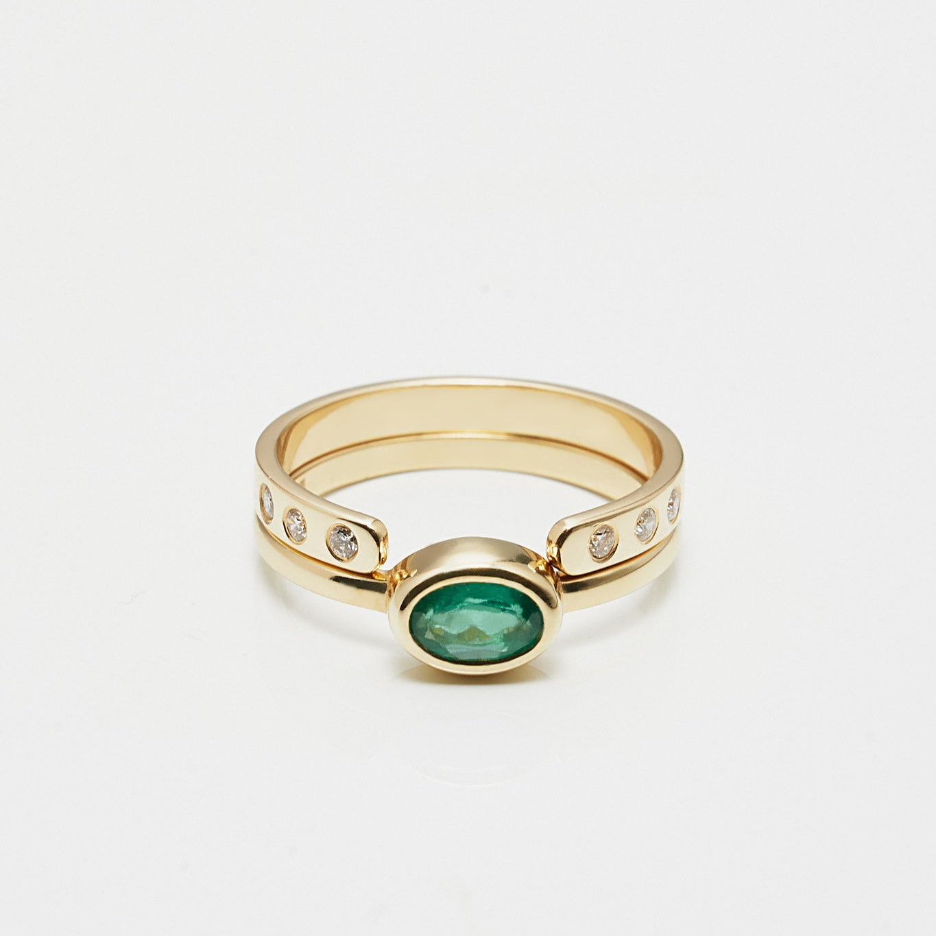 Gold Ring with Emerald