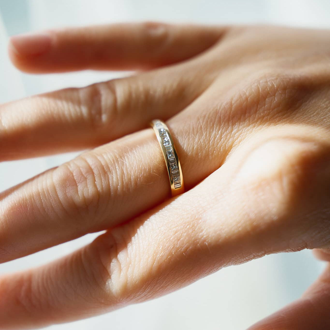 Gold Ring with Diamonds