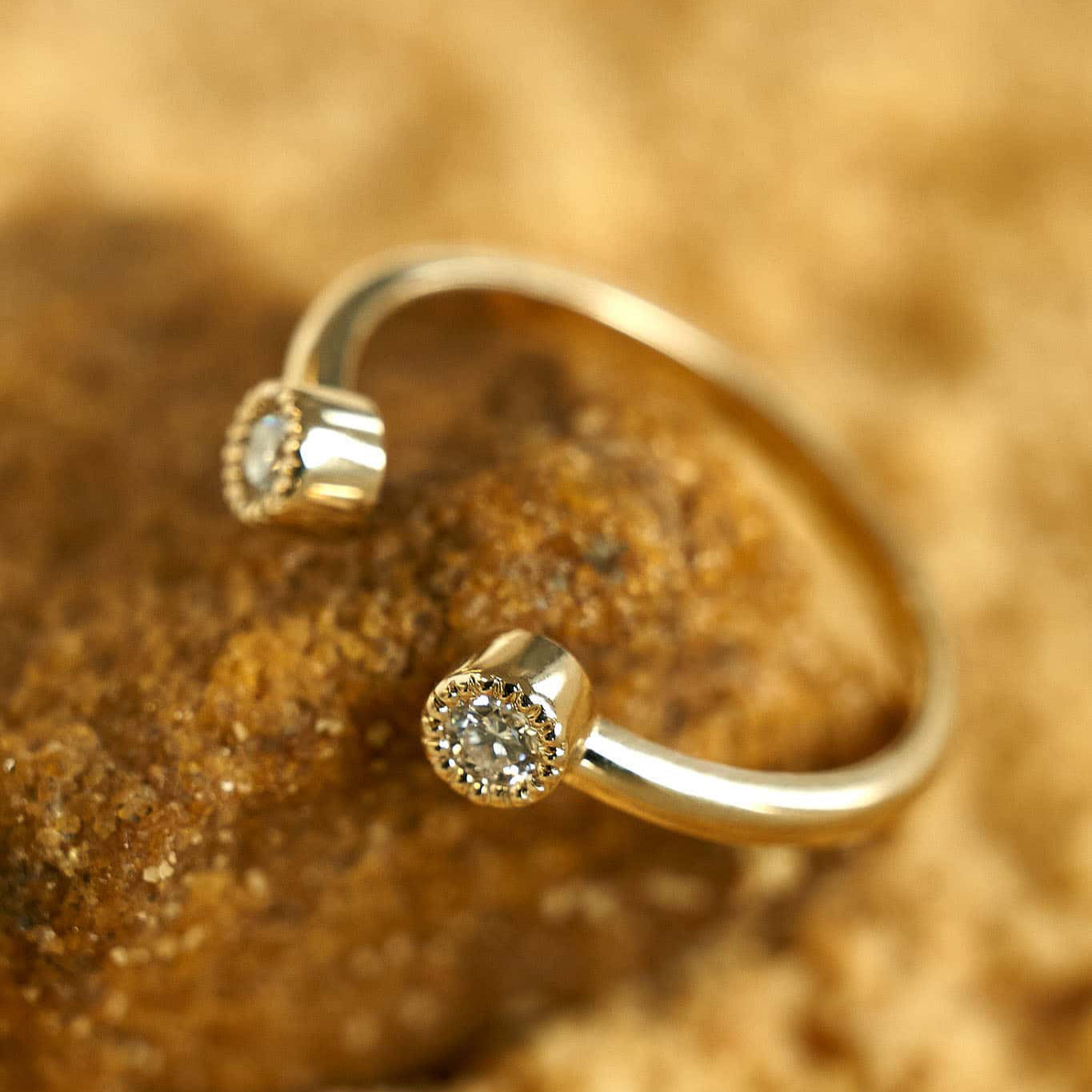 Gold Ring with Diamonds