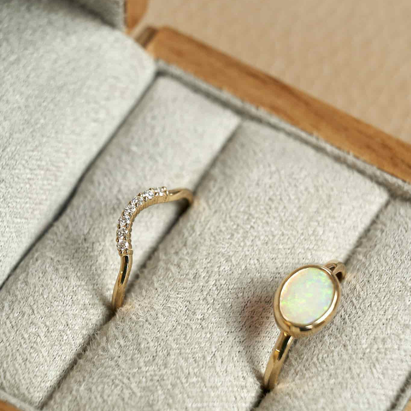 Gold Ring with Diamonds
