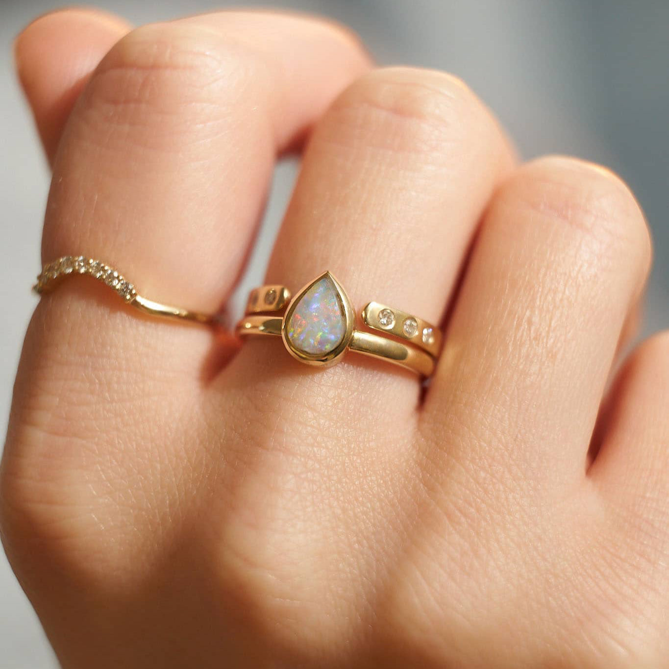 Gold Ring with Diamonds