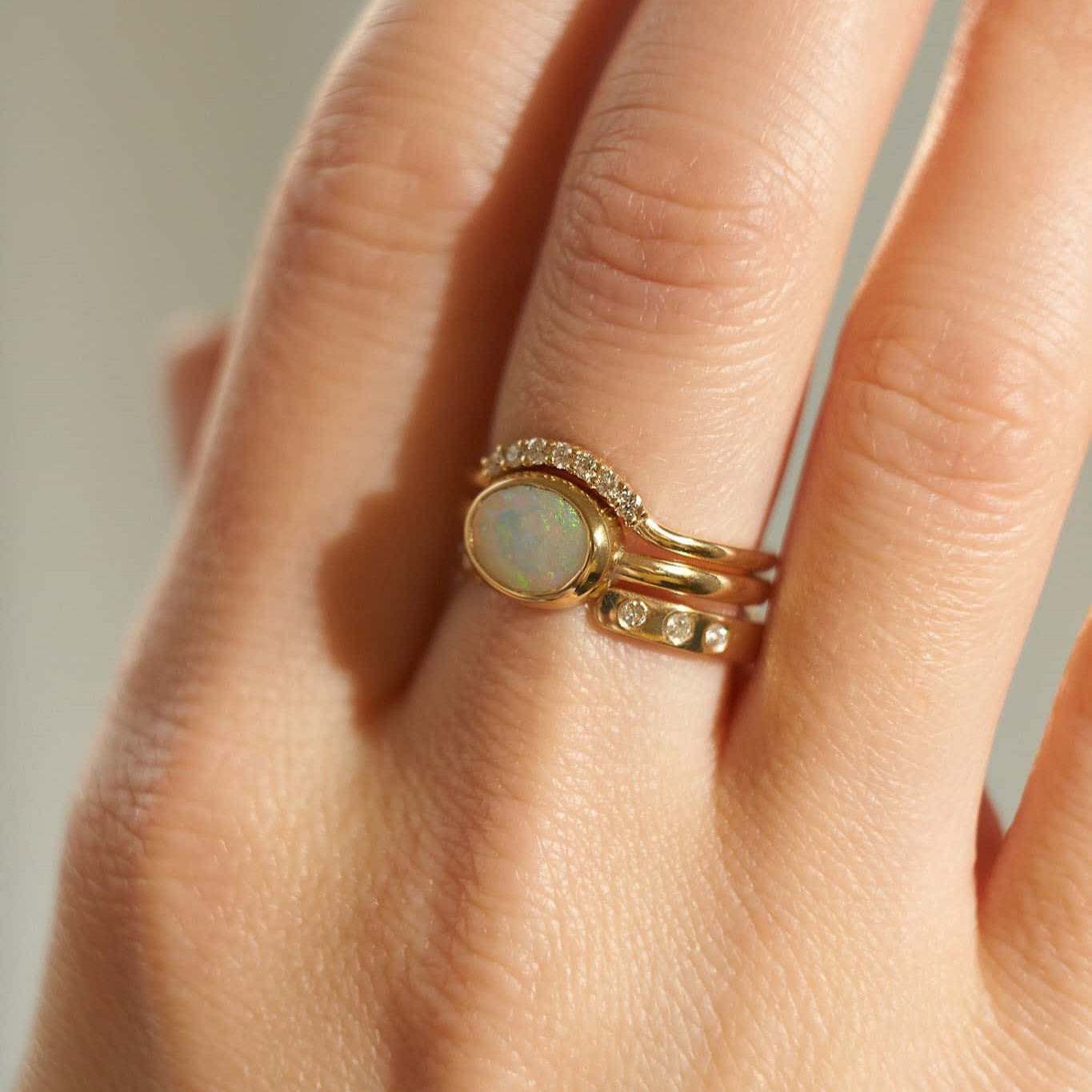 Gold Ring with Diamonds