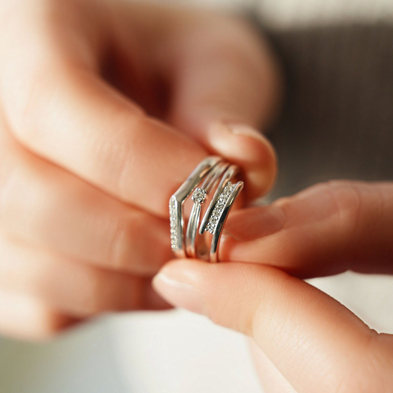 Gold Ring with Diamonds