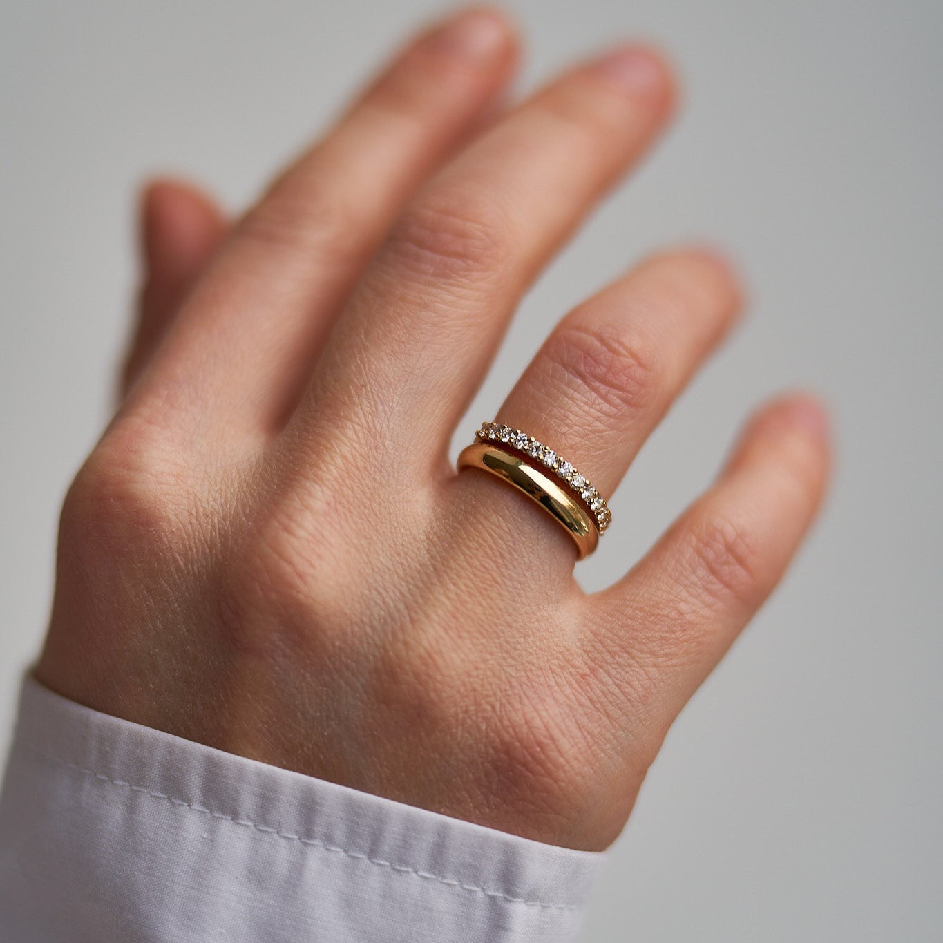 Gold Ring with Diamonds