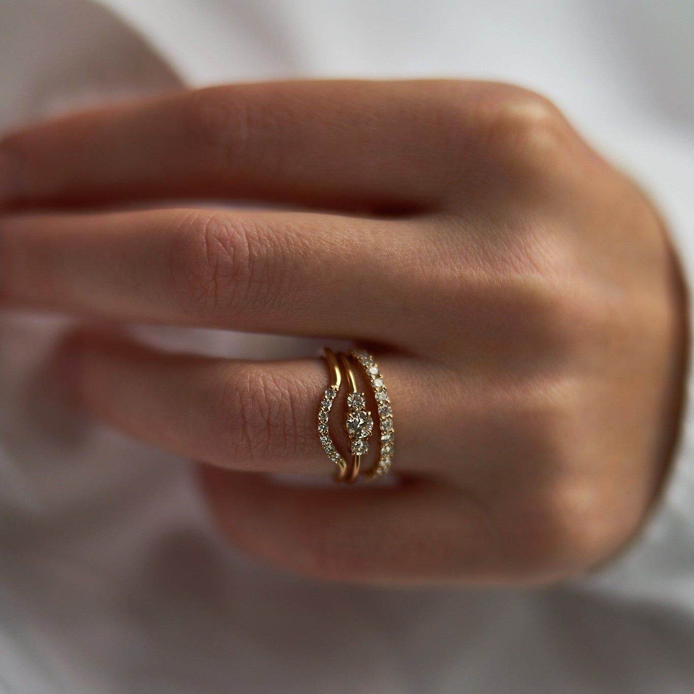 Gold Ring with Diamonds