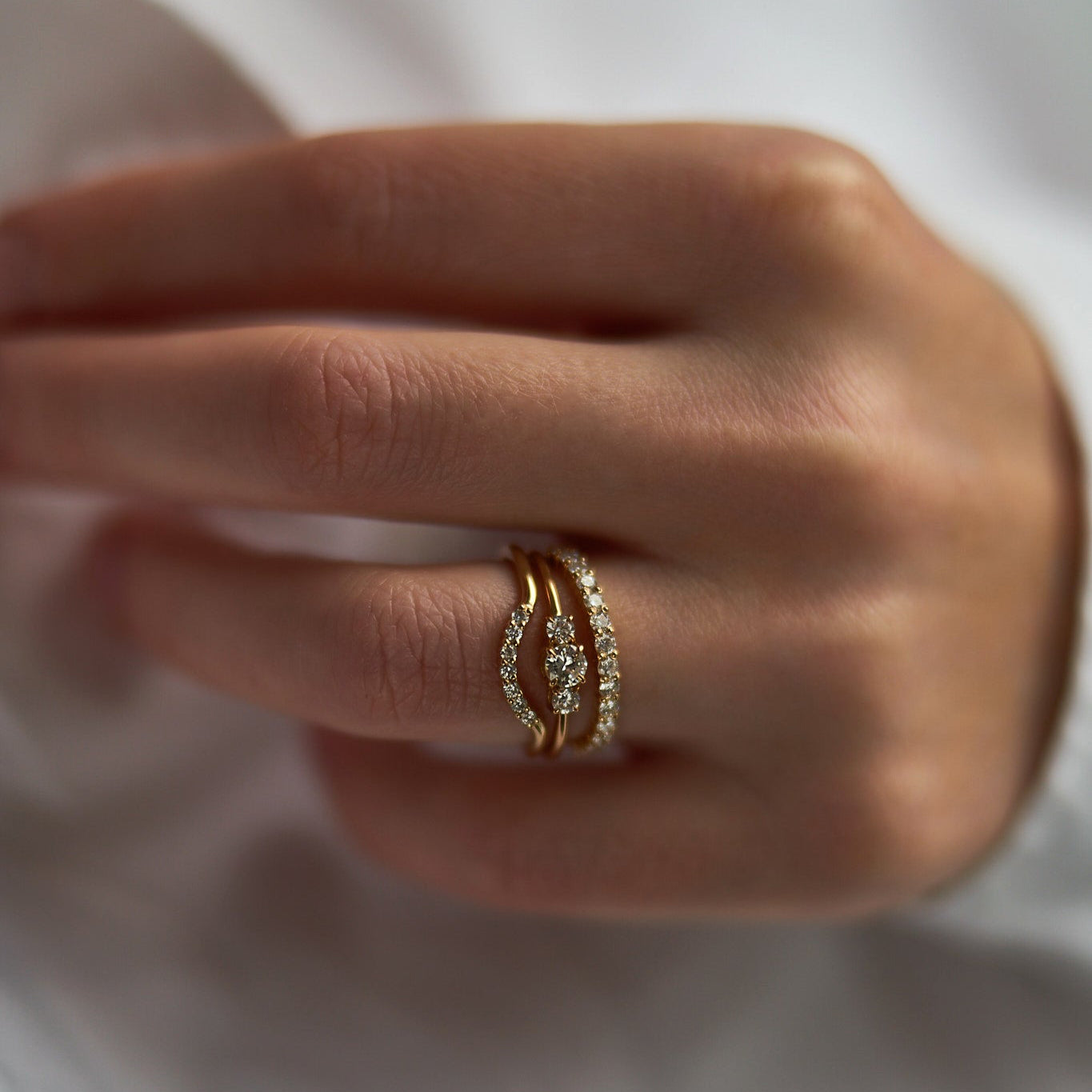 Gold Ring with Diamonds