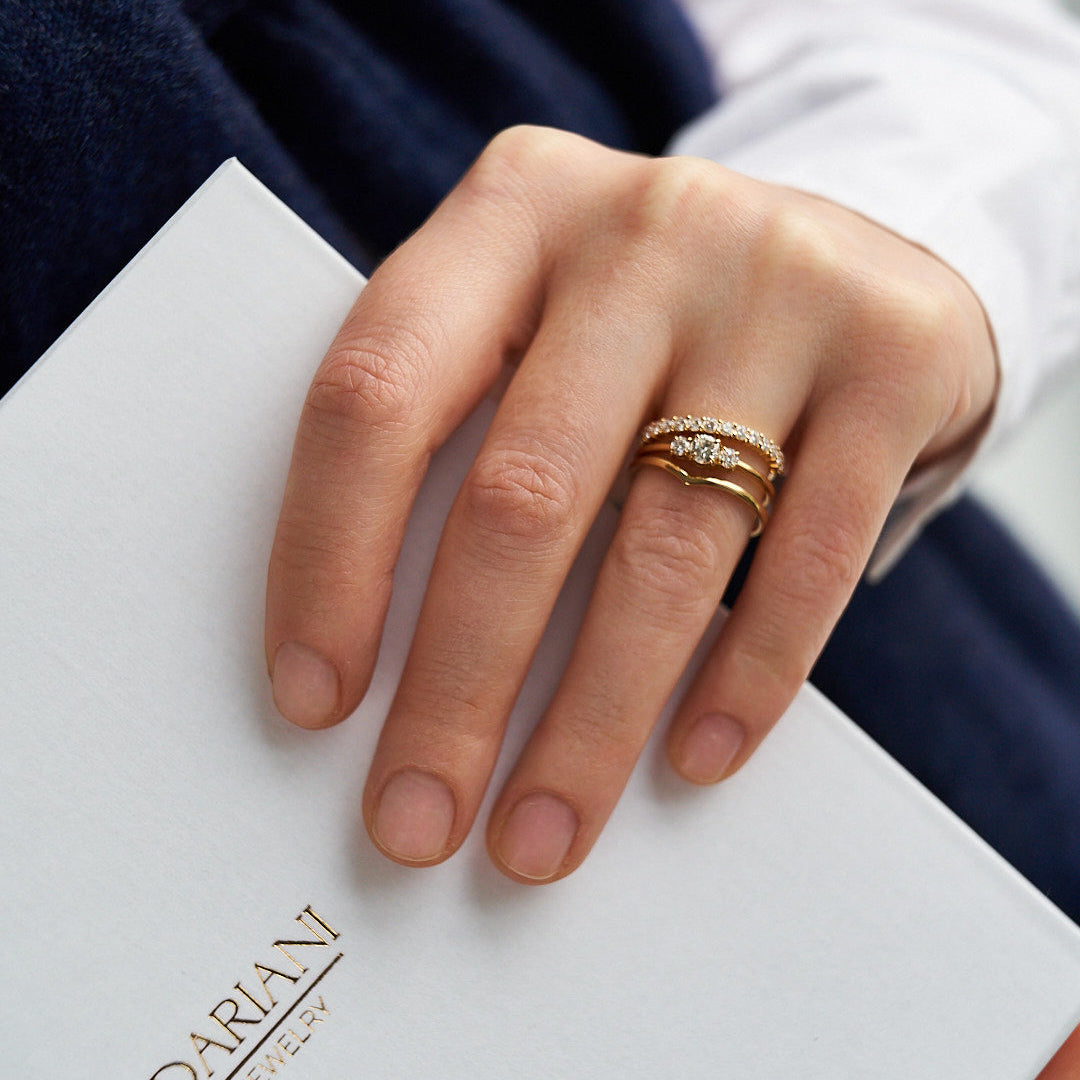 Gold Ring with Diamonds