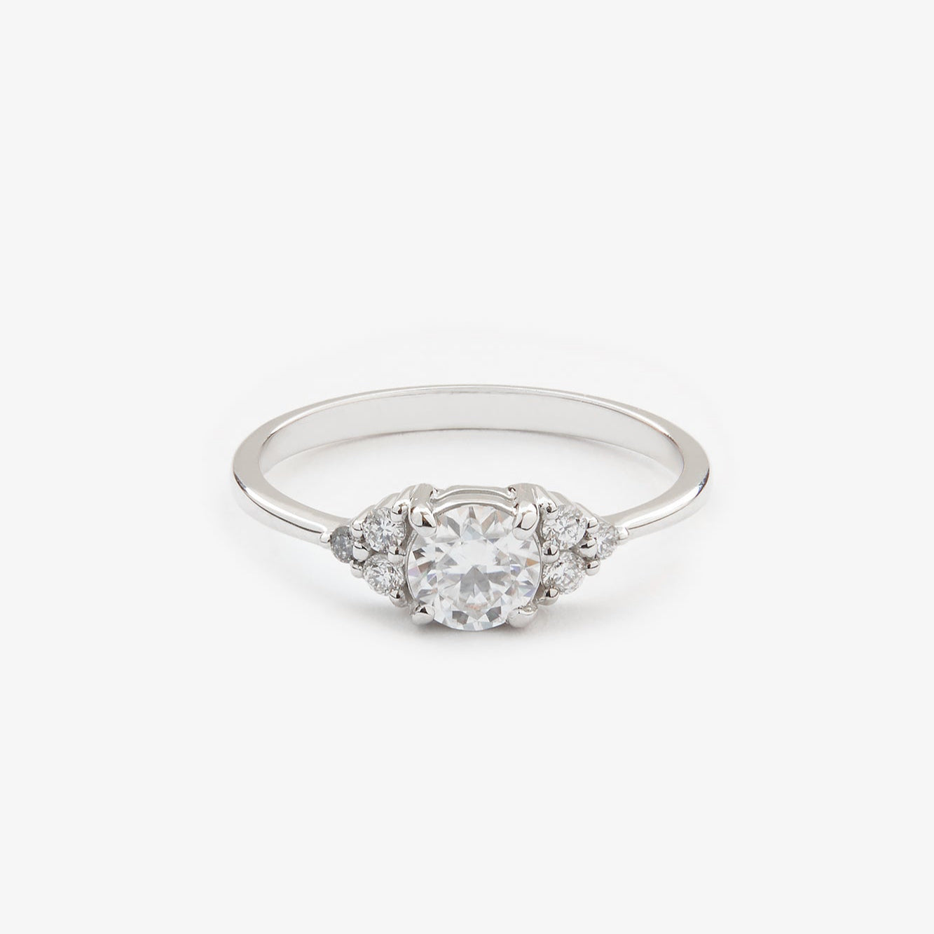 Gold Ring with Round Diamond 0,5 ct