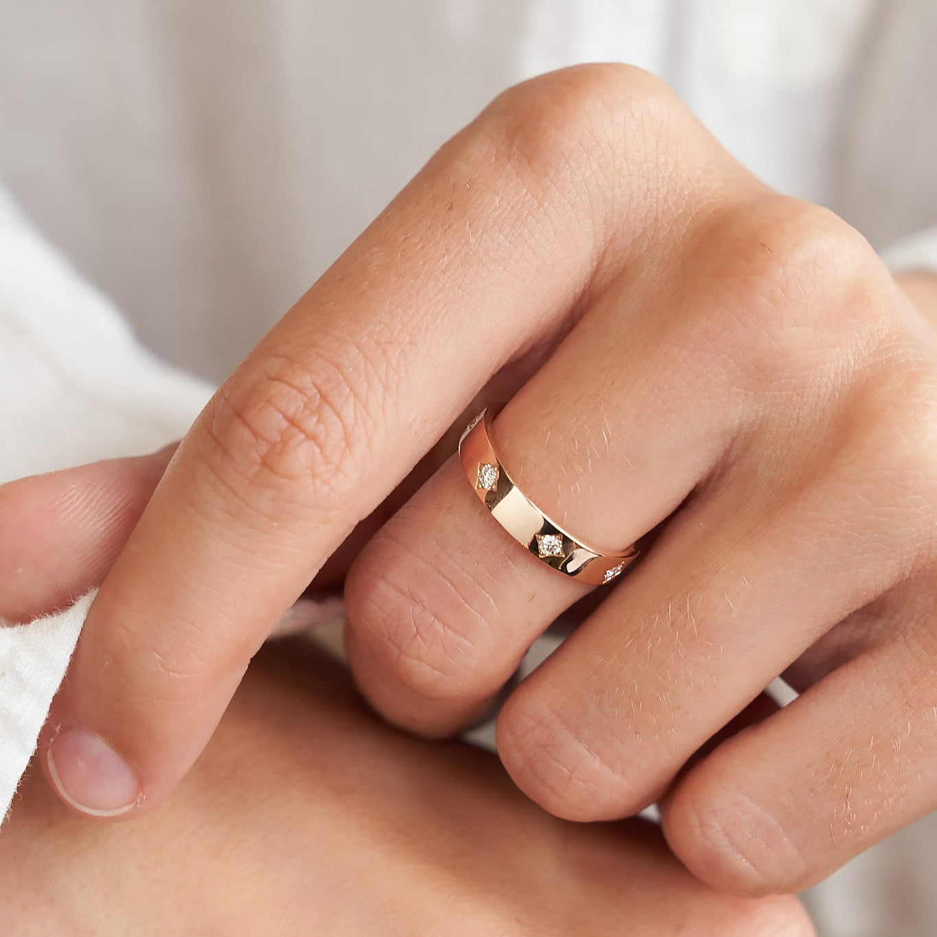 Gold Ring with Diamonds