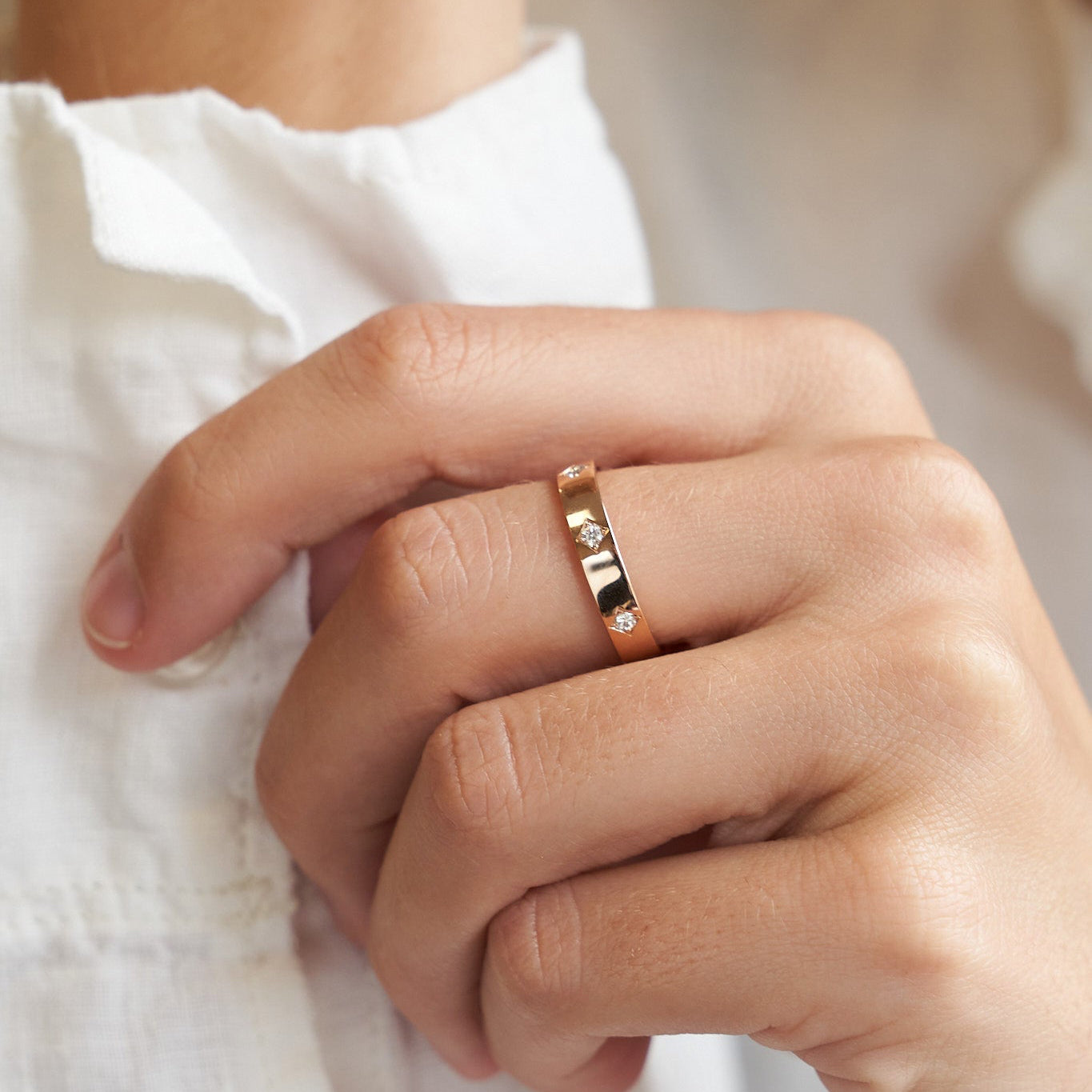Gold Ring with Diamonds