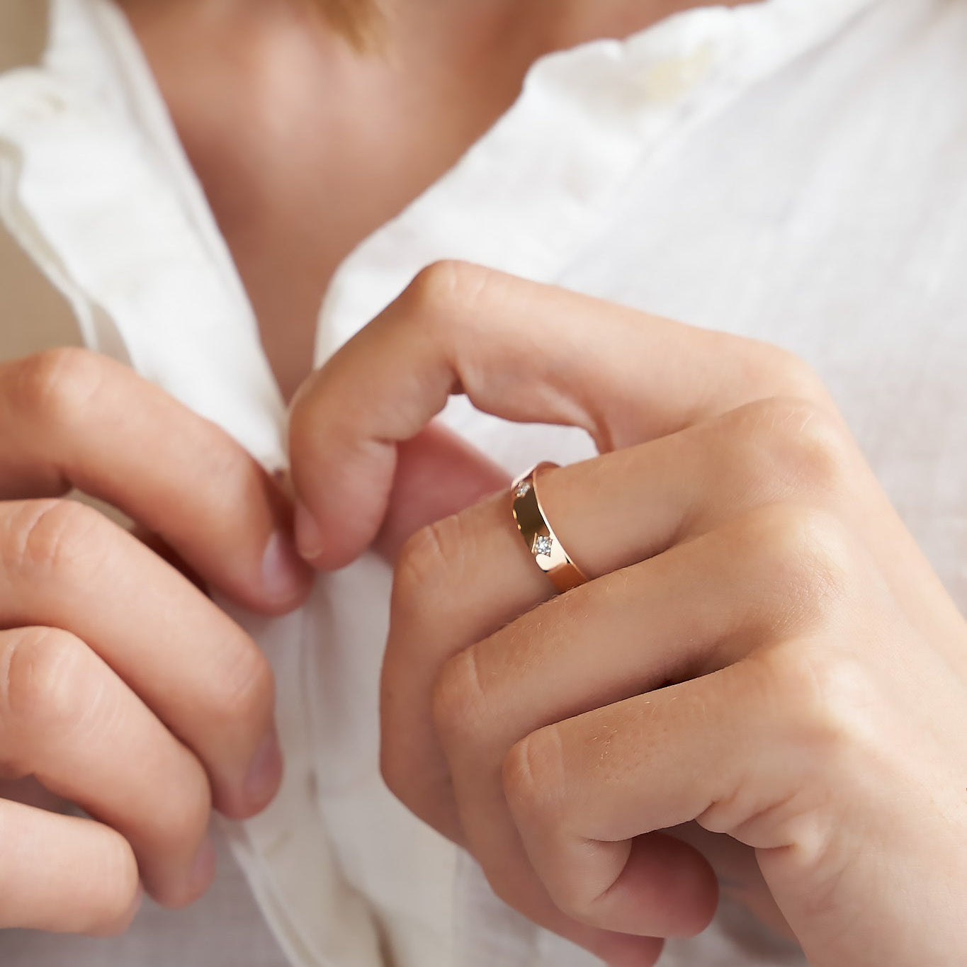 Gold Ring with Diamonds